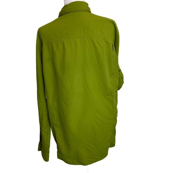 Columbia Omni-Shade Green Vented Gorp core Fishing Shirt Sun Protection L - Picture 2 of 11